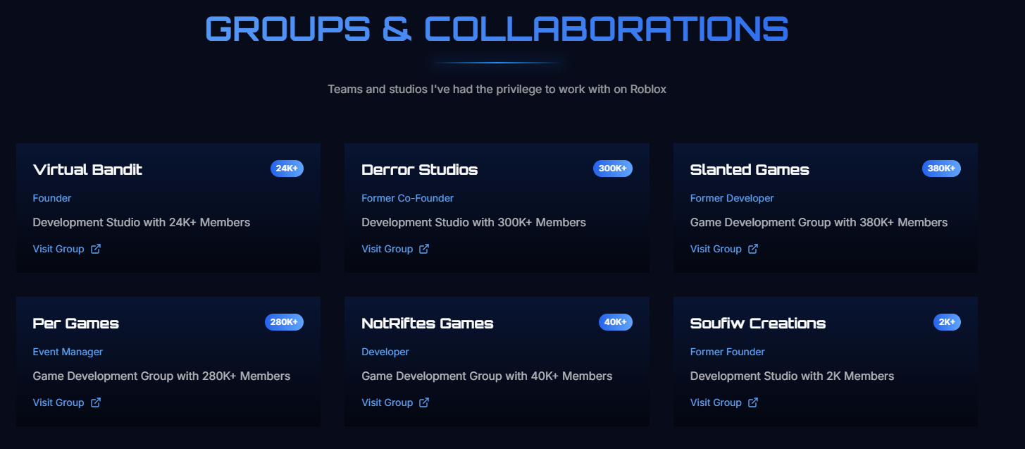Groups & Collaborations website